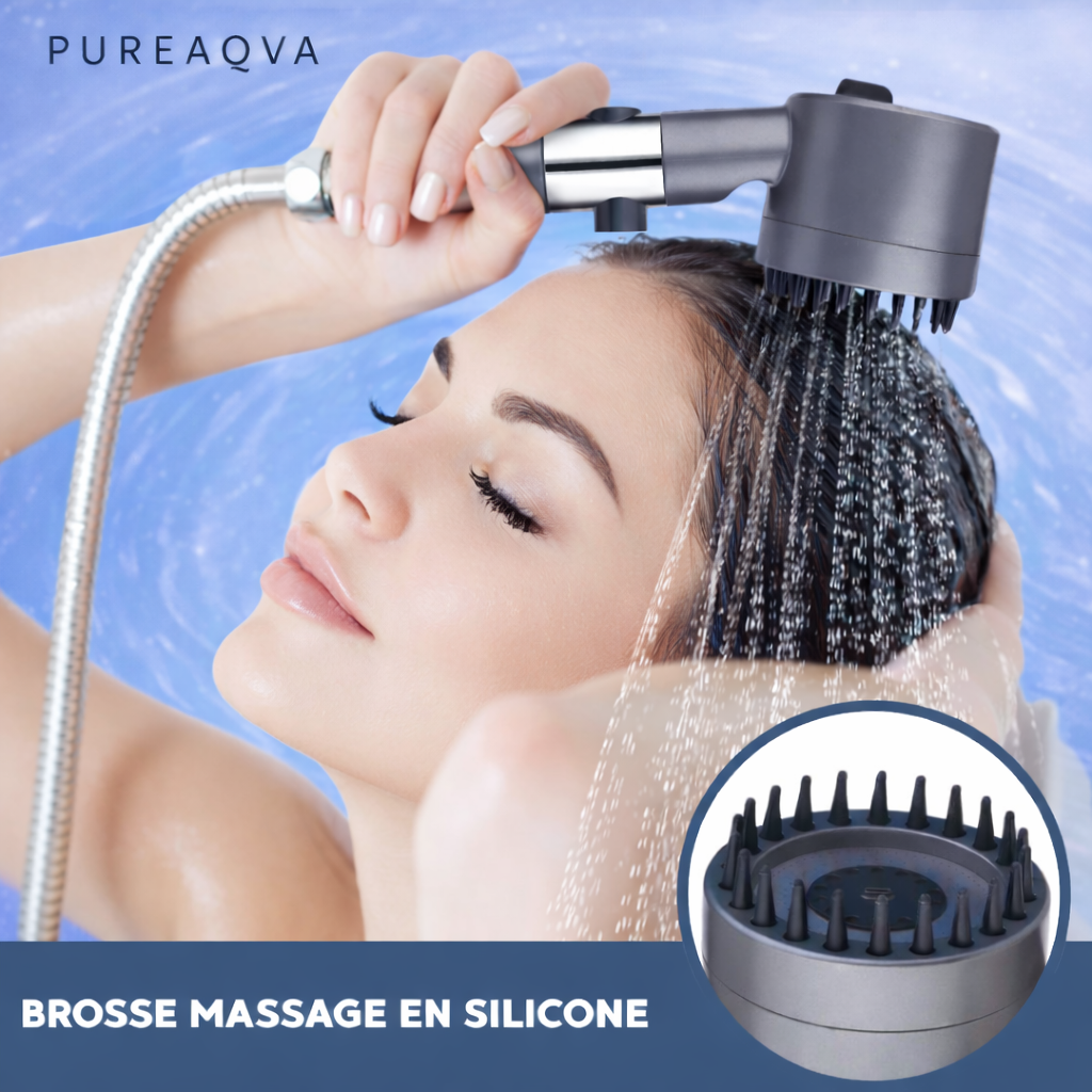 Pommeau de douche filtrant haute pression